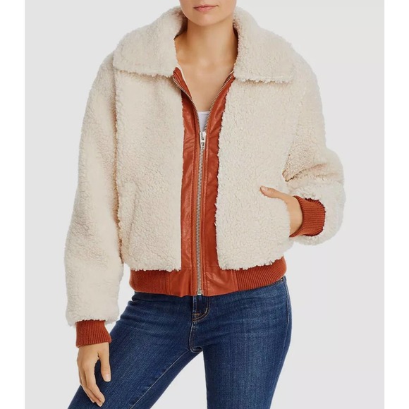 Blank Nyc Sherpa Crop Jacket Teddy 